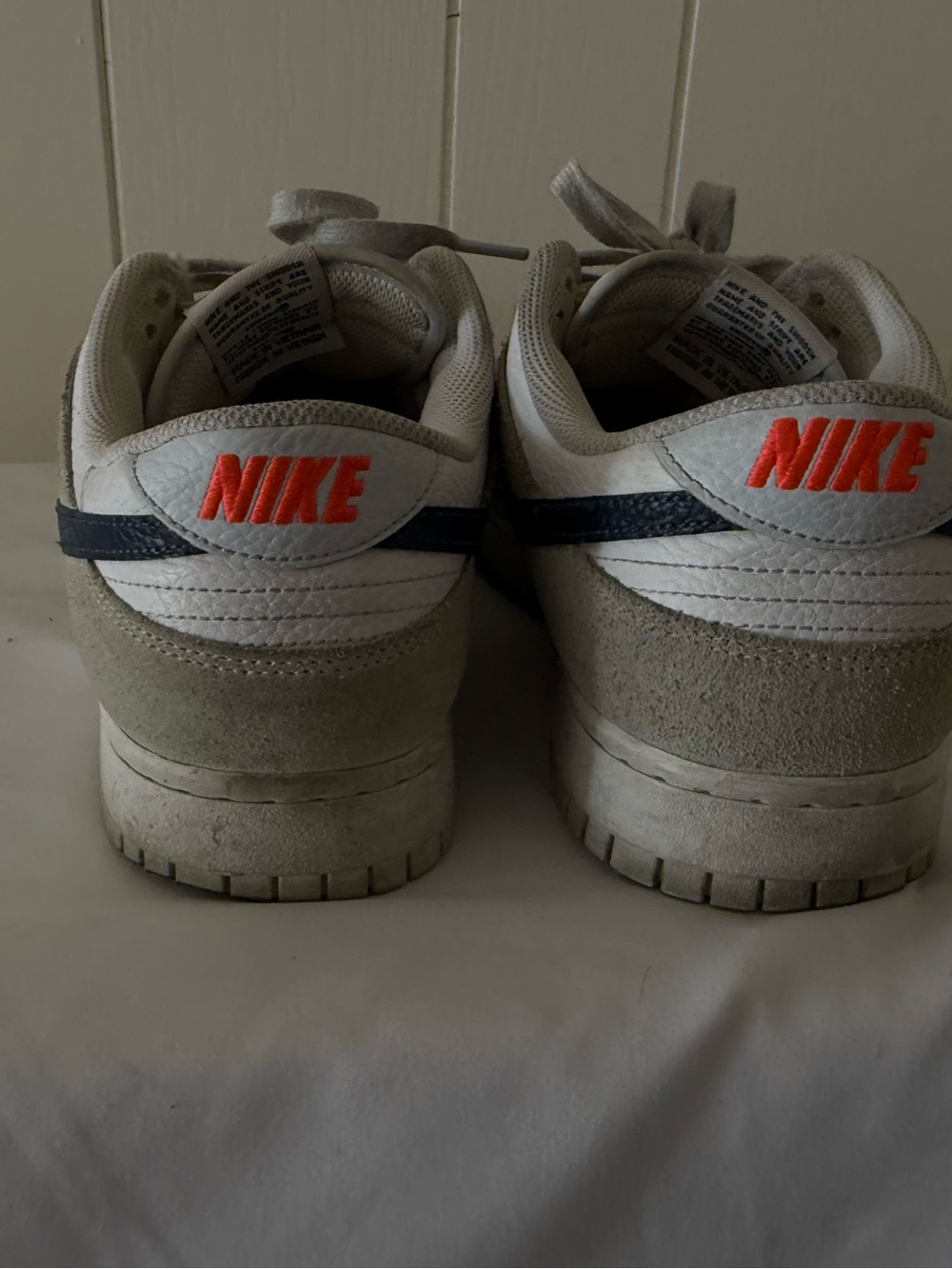 Size 11.5 - Nike Dunk Low Mini Swoosh Grey Midnight Navy Nike Men’s Skate Shoe - - Picture 6 of 7